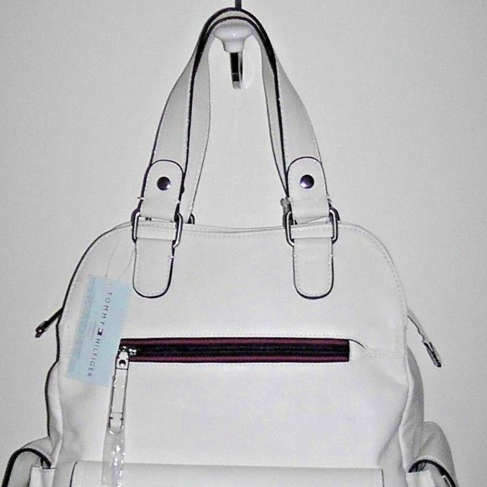 Vintage Ivory/White Pixie Handbag Purse Sz Lg